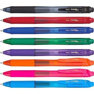 Pentel EnerGel-X Colors Retractable Liquid Gel Pen, 0.7mm, Metal Tip, Assorted Ink, 8 Coun - Image 2