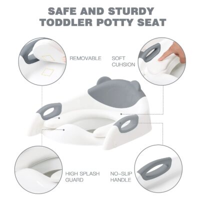 Toilet Potty Training Seat with Step Stool Ladder,SKYROKU Training Toilet for Kids Boys Gi - Image 5