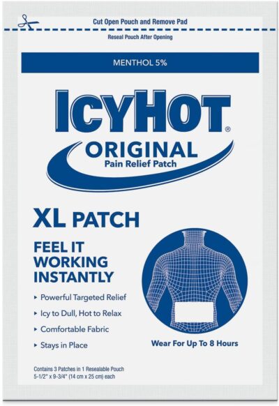 Icy Hot Xl Bck Ptch Size 3ct Icy Hot Extra Large Medicated Back Patch - Image 3