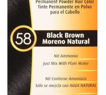 Bigen Powder Hair Color #58 Black Brown 0.21oz (2 Pack)