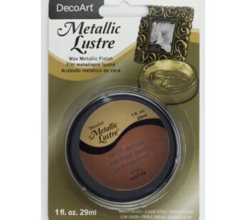 DecoArt Metallic Lustre Furniture Wax, Iced Espresso, 1 oz