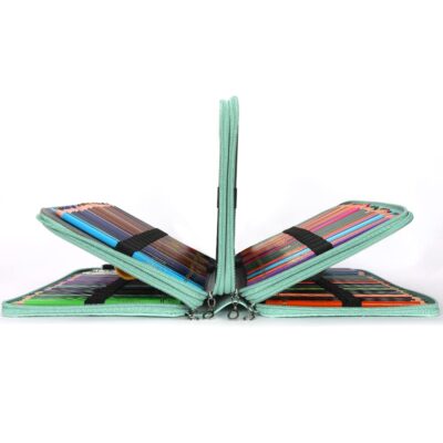 Vomgomfom Colored Pencil Case - Large Capacity Colored Pencil Holder with Zipper Closure T - Image 5