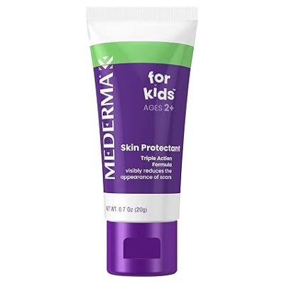 Mederma Scar Gel for Kids, Reduces the Appearance of Scars, 1 Pediatrician Recommended, Goes on Purple, Rubs in Clear, Kid Friendly, Grape Scent, 0.70 Oz - Image 2