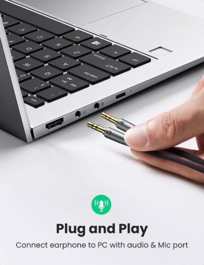 UGREEN Headphone Splitter Adapter 3.5mm 2 Male to Female Smartphone Headset Cable Mic and - Image 2