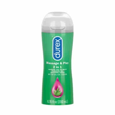 Durex Water Based Lube for Sex, Touch & Play Personal Lubricant with Aloe Vera, Anal Lube