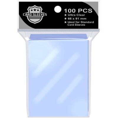 100PS Soft Clear Card Team Bag Protectors Sleeves for Card Game,Top Loader Fit for Magic C