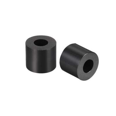 uxcell Nylon Round Spacer Washer 3.2mm ID 7mm OD 5mm Height for M3 Screws Black 100Pcs