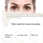 Vernier Caliper Waterproof Plastic Eyebrow Permanent Makeup Ruler Students Experimental Me - Image 2