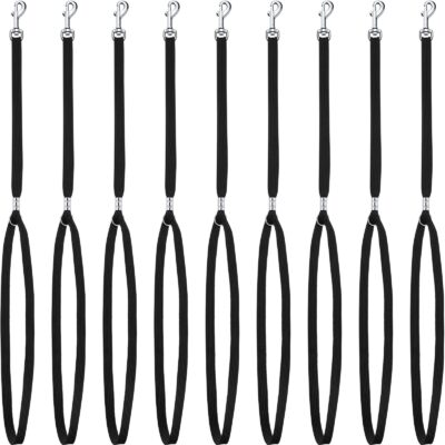 9 Pieces Pet Grooming Loops Nylon Restraint Noose Adjustable Fixed Dog Cat Safety Rope for