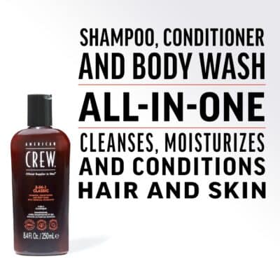 American Crew Shampoo, Conditioner & Body Wash for Men, 3-in-1, 15.2 Fl Oz - Image 3