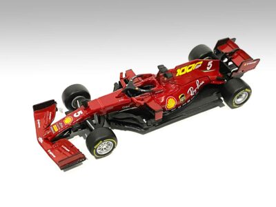 Bburago Model Car Sport 1:43 2020 Ferrari Racing SF1000 Formula One F1 5 Sebastian Vettel - Image 2