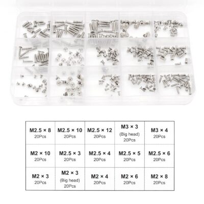 QTEATAK 300Pcs Silver Laptop Notebook Computer Replacement Screws Kit for Laptop SSD Hard - Image 3
