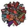 NINENINE 25Pcs Mixed Patches Lot Band Rock Patches Iron On Stripes for Clothing Embroidery