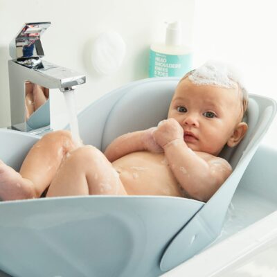 Frida Baby Soft Sink Baby Bath Seat | Sink Bather for Baby | Easy to Clean Baby Bathtub + - Image 3