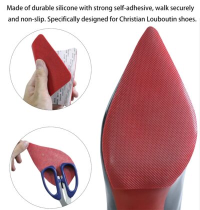 Dr. Foot Shoe Sole Protectors for high-Heels, Self Adhesive Silicone Non-Slip Shoes Cover - Image 5