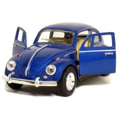 Kinsmart 5" 1967 Volkswagen Classic Beetle 1:32 Scale (Blue) - Image 3