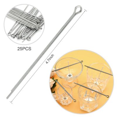 Candel Wick Holders, 4.7 Inch Wick Holders for Candle Making, 25 Pcs Metal Wick Centering - Image 2