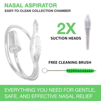 BABY-VAC Clinically Tested Baby Nasal Aspirator - Vacuum-Powered Nose Sucker with Suction - Image 2