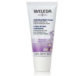 Weleda Hydrating Night Face Cream, 1 Fluid Ounce, Plant Rich Moisturizer with Iris Root, C