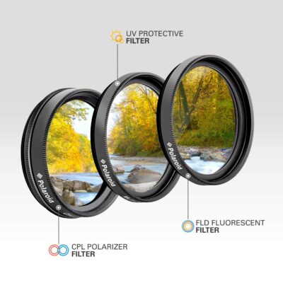Polaroid Optics 40.5mm 3-Piece Filter Kit Set [UV,CPL,FLD] includes Nylon Carry Case ? Com - Image 2