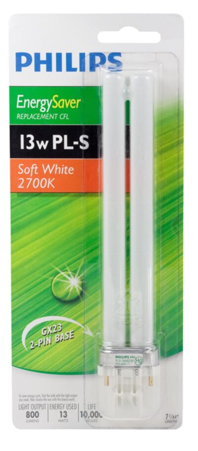 PHILIPS LED 230102 Energy Saver PL-S 13-Watt Compact Fluorescent Light Bulb, Soft White, G - Image 2