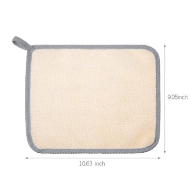 5 Pieces Exfoliating Face and Body Wash Cloths Towel Weave Bath Cloth Exfoliating Scrub Cl - Image 2