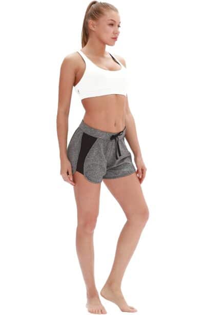 icyzone Padded Strappy Sports Bra Yoga Tops Activewear Workout Clothes for Women (M, Off W - Image 3