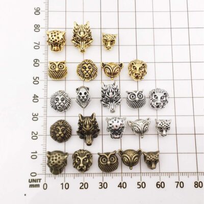 JIALEEY Animal Tibetan Loose Spacer Beads, Mixed Lion Fox Owl Leopard Spacer Beads Fit Eur - Image 4