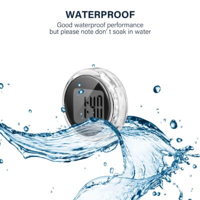Frienda Mini Motorcycle Clocks Waterproof Stick-On Motorbike Mount Watch Digital Clocks fo - Image 4