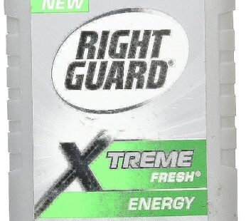 Right Guard Xtreme Fresh Antiperspirant Deodorant Invisible Solid Stick, Energy, 2.6 Ounce