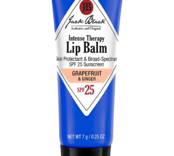 Jack Black , Intense Therapy Lip Balm SPF 25, 0.25 Ounce, Grapefruit/Ginger