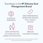 ScarAway Advanced Silicone Scar Sheets for C-Section, Reusable Sheets (1.5” x 7”) for Hypertrophic and Keloid Scars from C-Section & Other Surgeries, 4 Sheets - Image 4