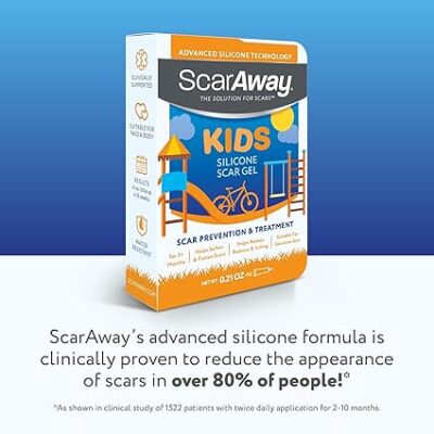 ScarAway Kids Silicone Scar Gel, 100% Medical-Grade, Helps Improve Size, Color & Texture of Hypertrophic & Keloid Scars on Face & Body from Injury, Burns & Surgery, Water Resistant, Clear, 6g - Image 6