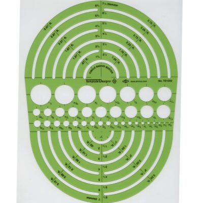 ALVIN Circle Radius Master Template TD1202, Template for Artists, Architects, Design and D - Image 2