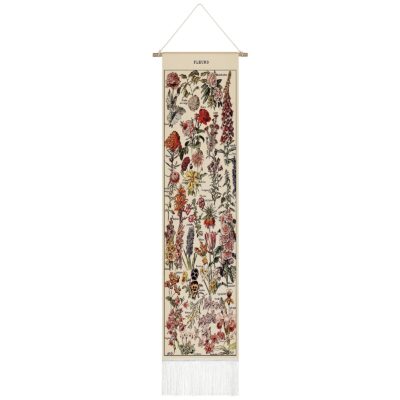 Tegeme Vintage Tapestry 52 x 13 Inch, Long Tapestry Vertical Wall Hanging Reference Illust