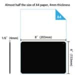 Audimi Small Mouse Pad 6 x 8 Inch, Mini Mouse Pad Thick for Laptop Wireless Mouse Home Off - Image 2