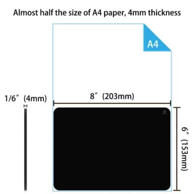Audimi Small Mouse Pad 6 x 8 Inch, Mini Mouse Pad Thick for Laptop Wireless Mouse Home Off - Image 2
