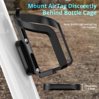 SUPMEGA Bike Mount for AirTag, Waterproof Protective Aluminum Alloy Holder Hides AirTag Un - Image 3