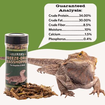 Fluker's Freeze Dried Insects, Grasshoppers, 1 oz - Image 2