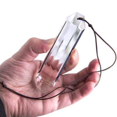 5" Large Crystal Sun Catcher Prisms, Hanging Suncatchers with Glass Prism, Rainbow Maker L