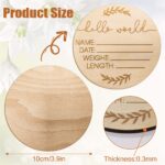 Wooden Baby Name Announcement Sign, Birth Announcement Sign, Hello World Newborn Sign for - Image 3