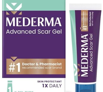 Mederma Advanced Scar Gel, Treats Old and New Scars, Reduces the Appearance of Scars from Acne, Stitches, Burns and More, 50 Grams