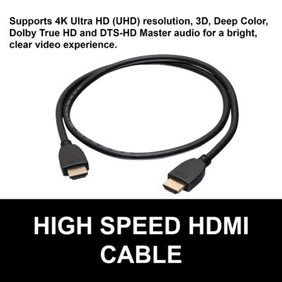 C2G 40304 4K 60Hz High-Speed HDMI Cable With Ethernet, 6.56 Feet (2 Meters), Black - Image 2