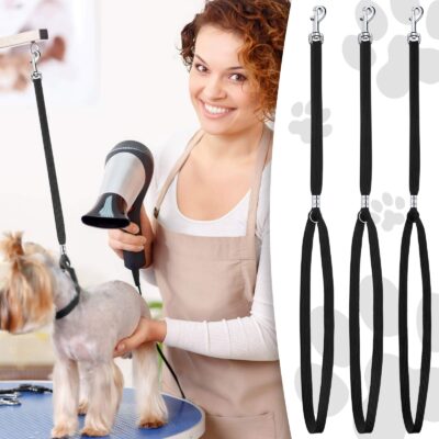 9 Pieces Pet Grooming Loops Nylon Restraint Noose Adjustable Fixed Dog Cat Safety Rope for - Image 3