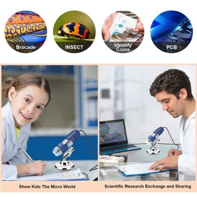 Jiusion 2K HD 2560x1440P USB Digital Microscope for Android Cellphone and Tablet Windows M - Image 4