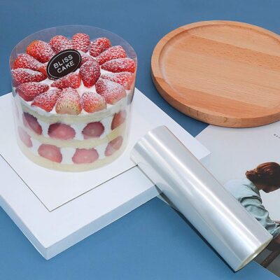 6 Inch Cake Collars, BYKITCHEN Acetate Sheets for Cake, Transparent Collar Acetate Roll, C - Image 5