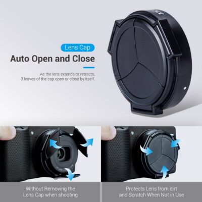 JJC Auto Open and Close Lens Cap Cover for Ricoh GR IIIx GR IIIx HDF GR3x GR3x HDF Digital - Image 3