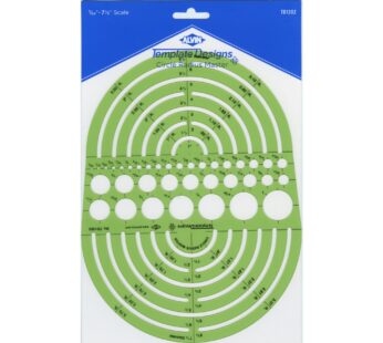 ALVIN Circle Radius Master Template TD1202, Template for Artists, Architects, Design and D