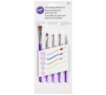 Wilton 5-Piece Decorating Brush Set – Food Safe Decorating Brushes for Dusting Edible Glit