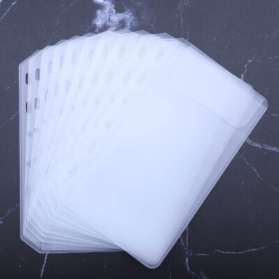Antner 12PCS A7 Mini Binder Pockets No Zipper Cash Envelopes for A7 6 Ring Binder Wallet, - Image 7